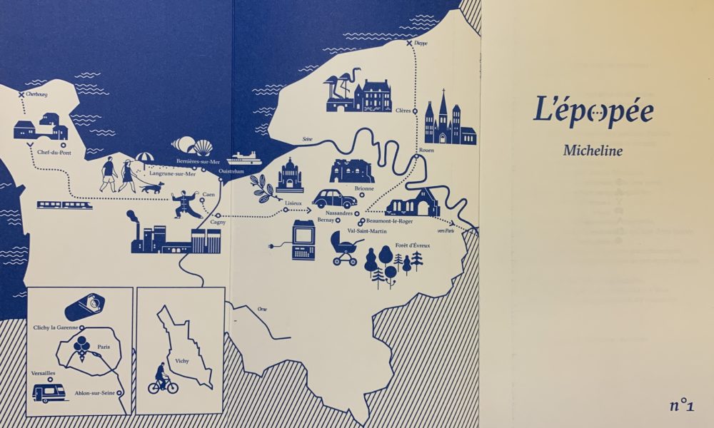 Carte illustrant la Normandie - L'épopée